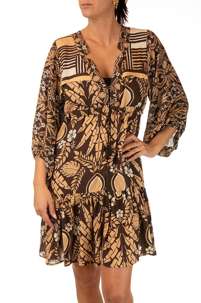 ABITO DONNA MARRONE 74-CFE41 MARRONE VALERY